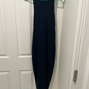 Alexander Wang Fitted Midi Dress Navy